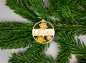 Preview: Weihnachtskugel personalisiert Schneeflocke Typ 1_5_8_A